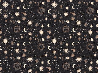 Charcoal Stars Celestial Mural sample