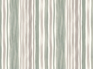 Sage Stripe Mural sample