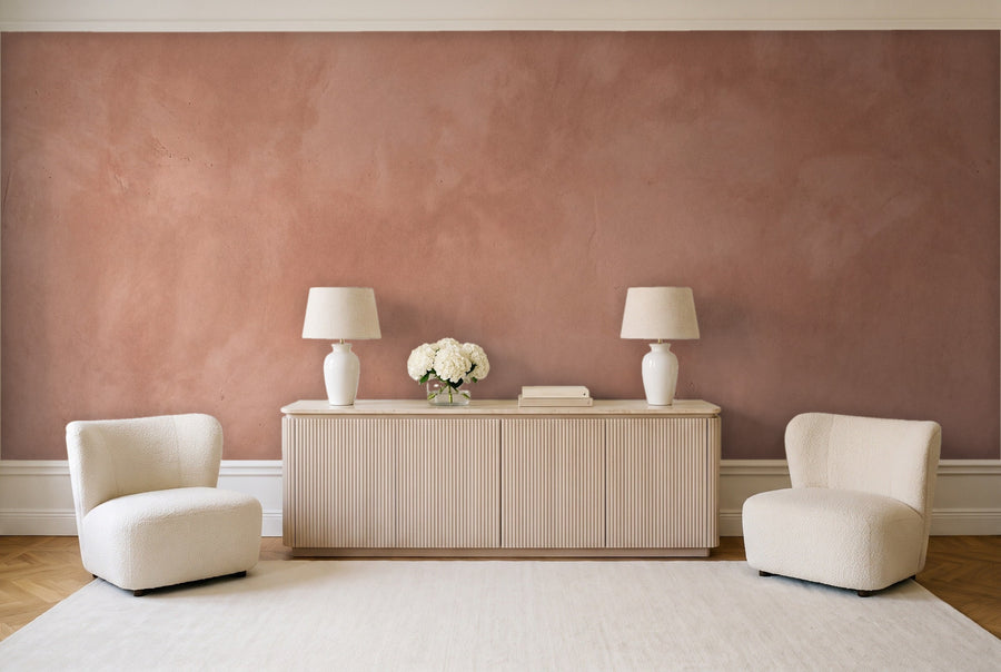 Terracotta Plaster Texture Mural on a wall