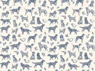 Blue Dog Animal Mural sample