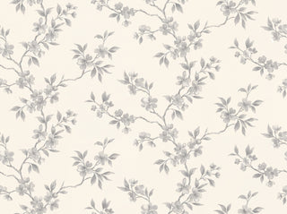 Grey Cherry Blossom Floral Mural sample