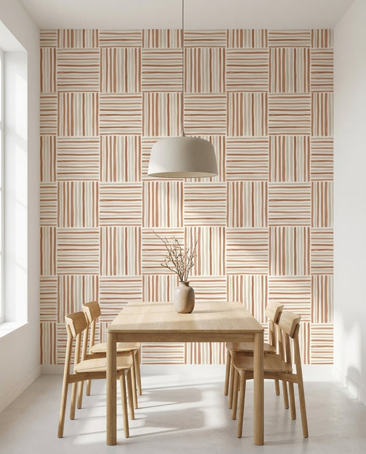 Clay Stripe Stripe Mural