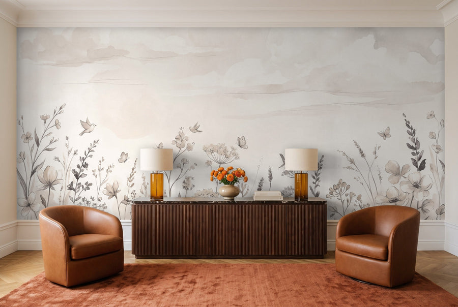 Clover Ley, Linen on a wall