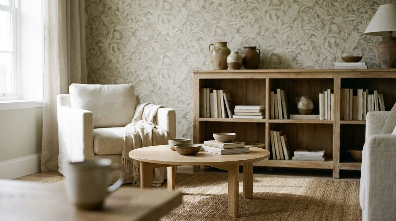Curated Wallpaper Decor for Your Living Room