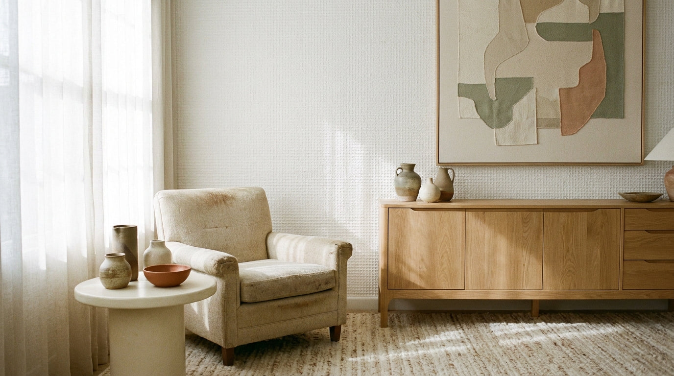 Serene White Wallpaper & Mural Collection
