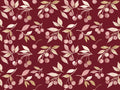 Burgundy Cherry Botanical Mural