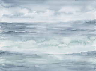 Blue Ocean Landscape Mural sample