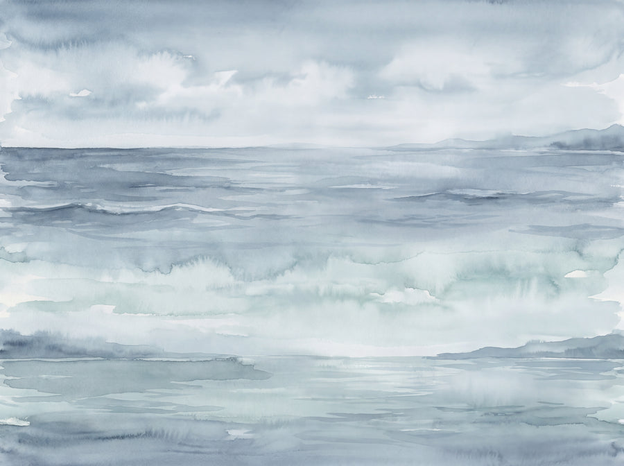 Blue Ocean Landscape Mural