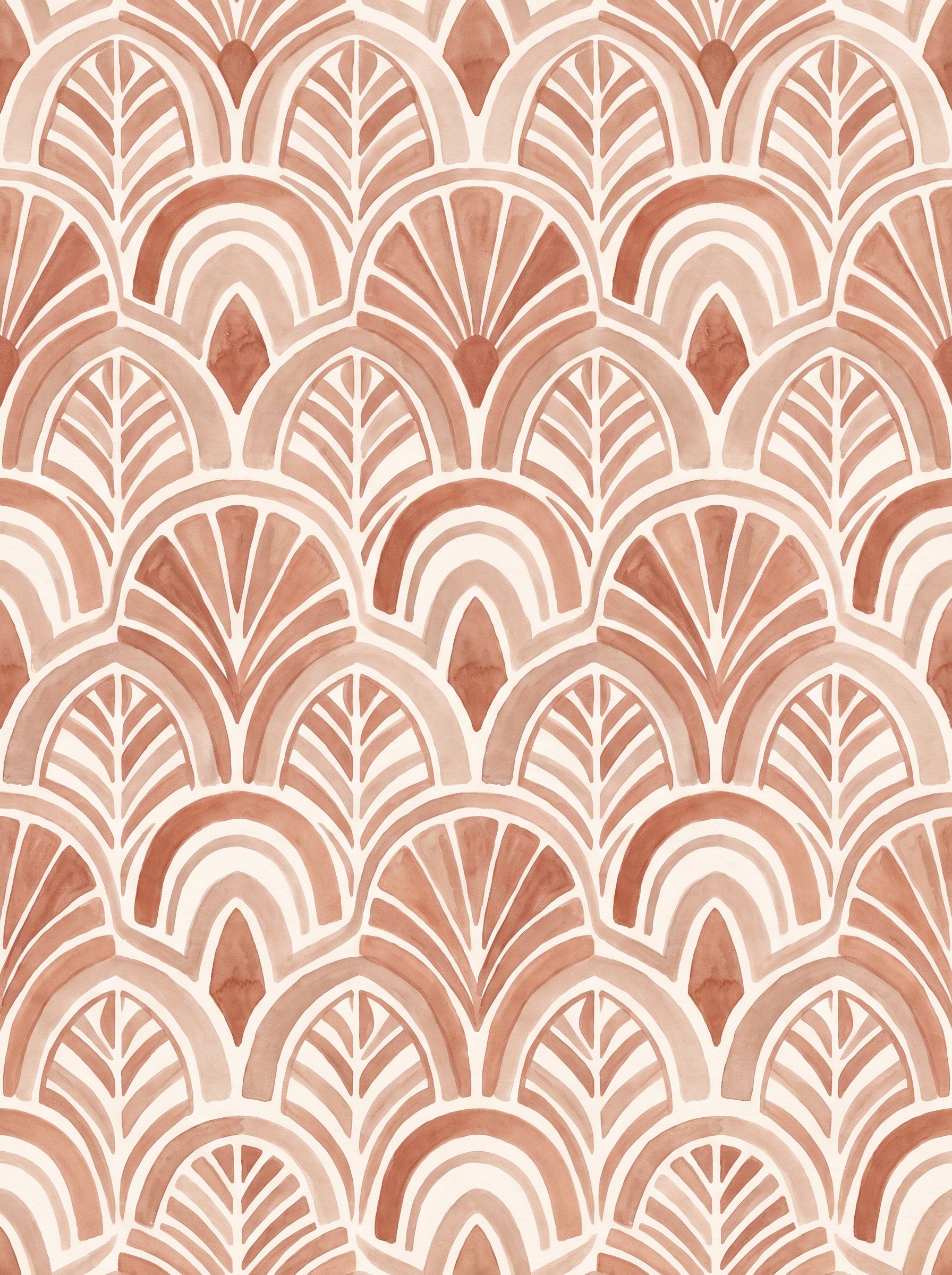 Terracotta Art-deco Art-deco Mural design