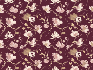 Burgundy Brushstroke Abstract Mural sample