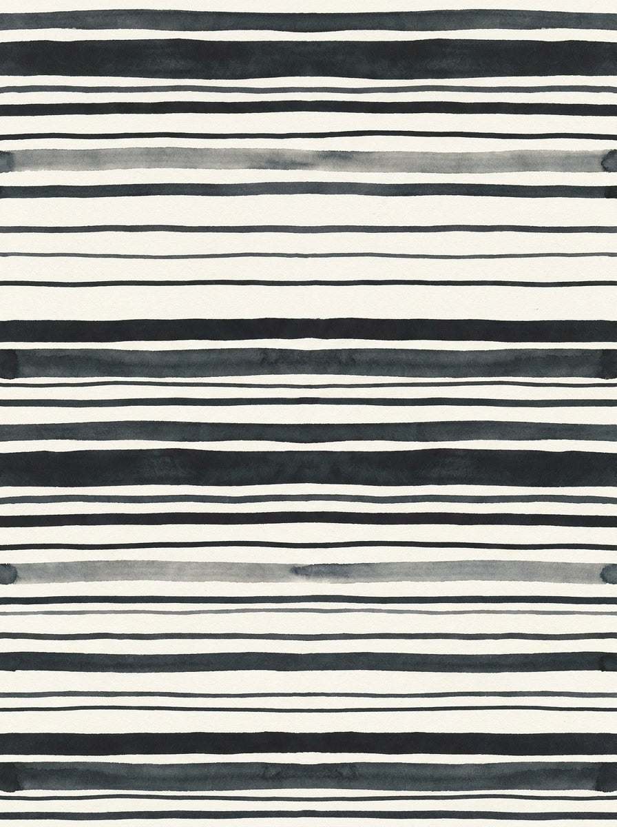 Black Stripe Stripe Mural design