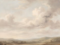 Cream Clouds Landscape Mural
