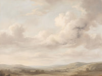 Cream Clouds Landscape Mural design