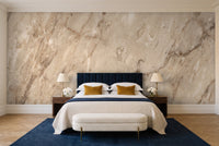 Beige Marble Mural in a bedroom