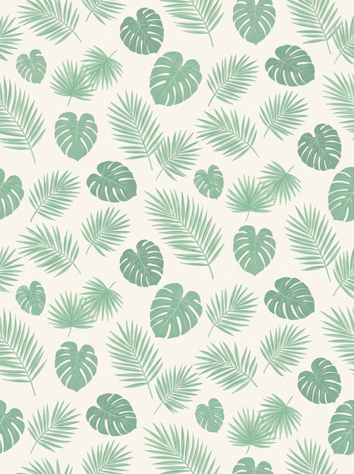 Green Palm Tropical Mural design