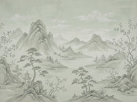 Sage Mountain Landscape Mural design