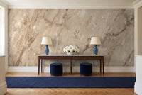 Beige Marble Mural in an entryway