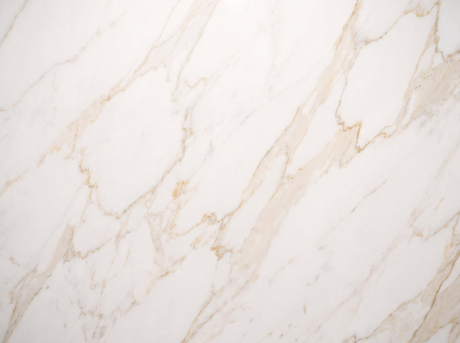 White And Gold Marble Mural