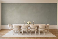 Sage Plaster Texture Mural in a dining room