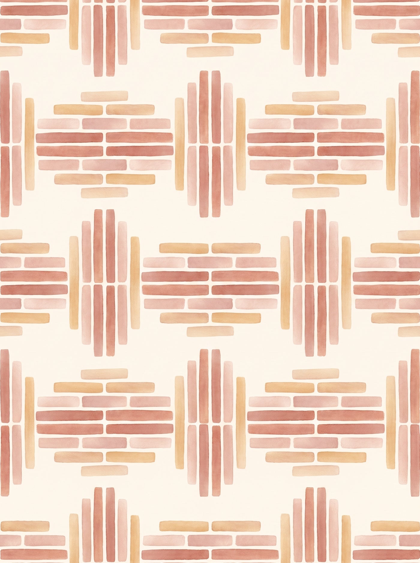 Blush Brick Brick Mural design