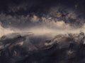 Black Galaxy Celestial Mural