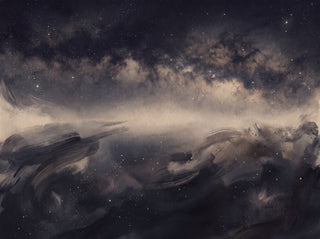 Black Galaxy Celestial Mural sample