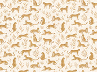 Ochre Cheetah Animal Mural design