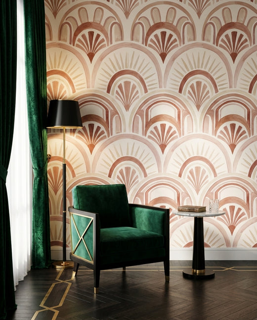 Blush Art-deco Art-deco Mural
