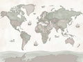 Sage World Map Map Mural