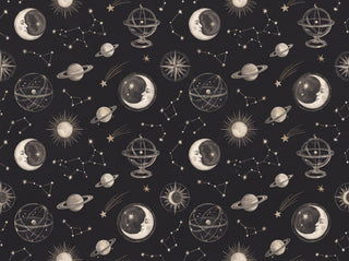 Black Moon Celestial Mural sample