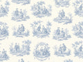 Light Blue Toile Mural