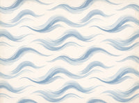 Light Blue Wave Abstract Mural design