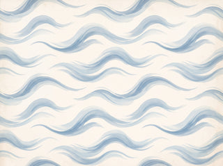 Light Blue Wave Abstract Mural sample