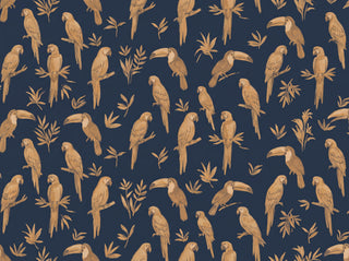 Blue And Gold Parrot Animal Mural sample