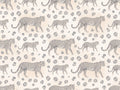 Grey Leopard Animal Mural