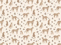Beige Cheetah Animal Mural
