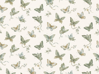 Green Butterfly Mural sample