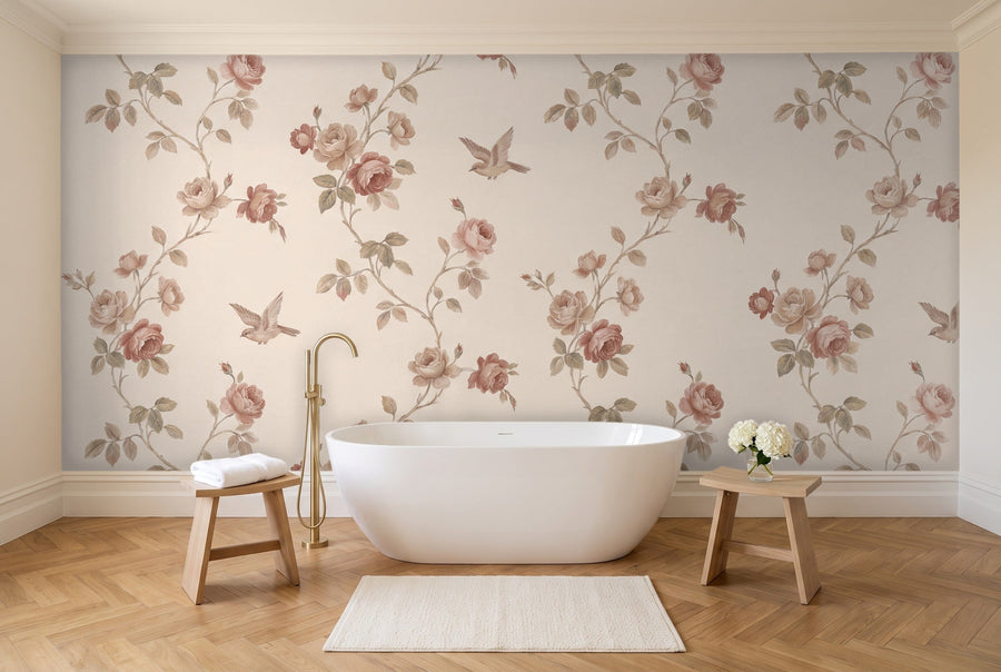 Casavono mural in a bathroom