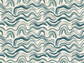 Teal Wave Abstract Mural
