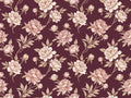 Burgundy Peony Floral Mural