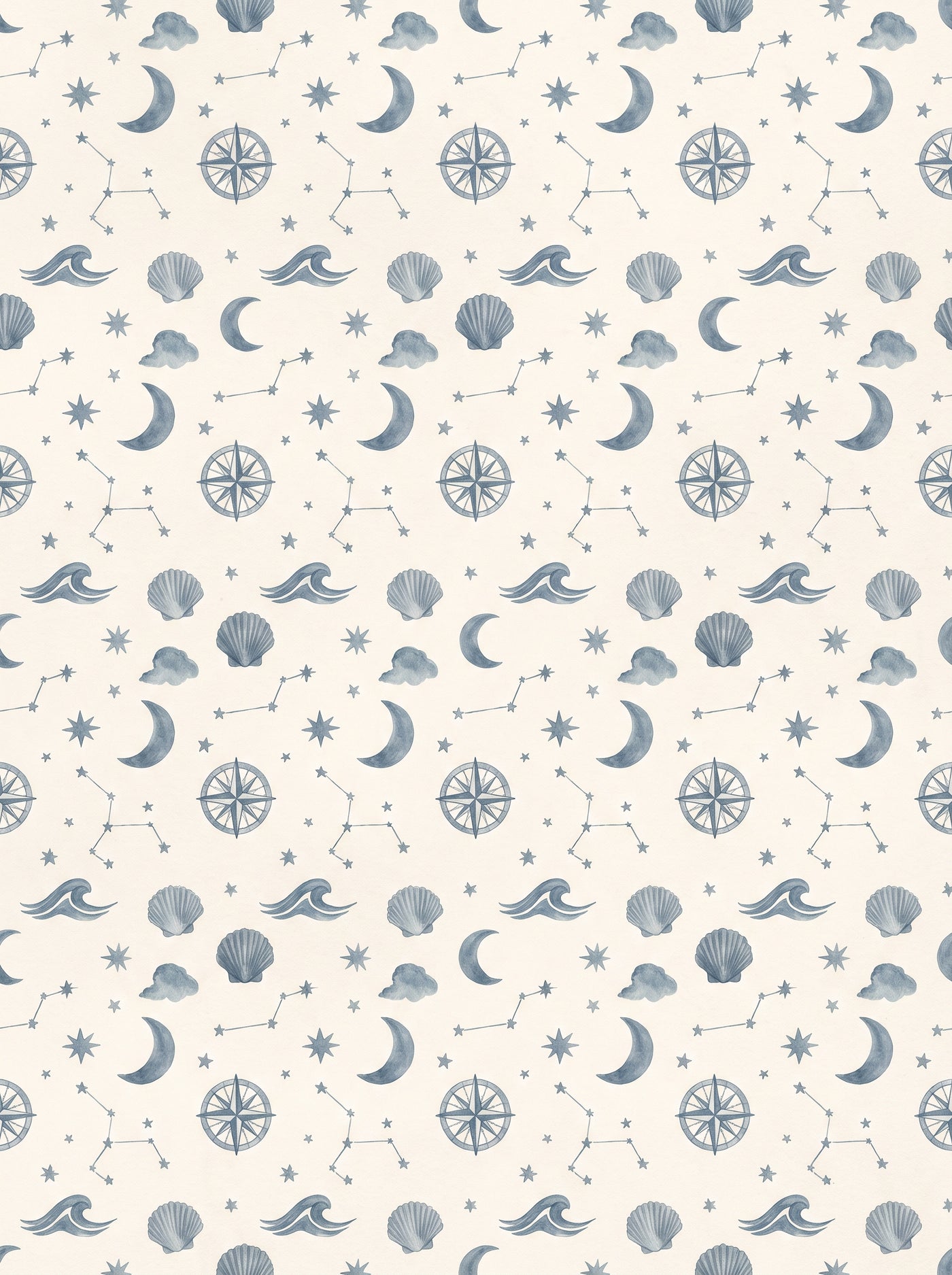 Blue Celestial Mural design