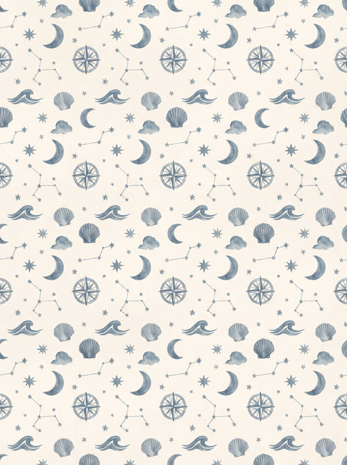 Blue Celestial Mural design