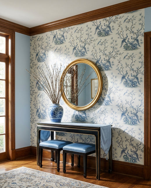 Blue Crane Animal Mural