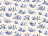 Blue And White Toile Mural design