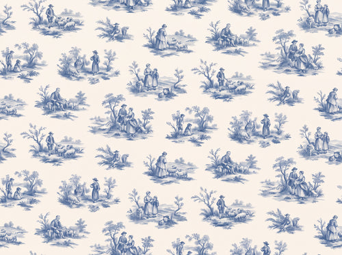 Fête Galante, Delft sample on the real paper