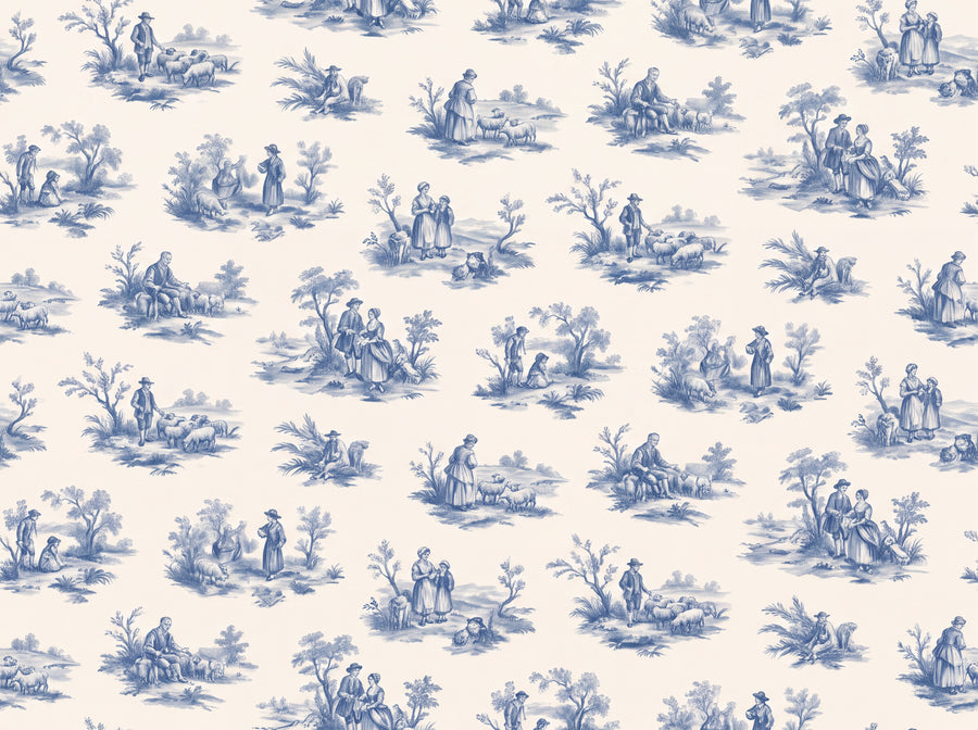 Fête Galante, Delft, preview of the area printed on your wall