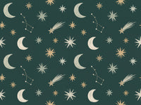 Emerald Stars Celestial Mural design