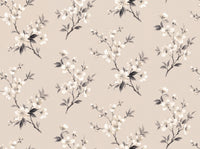 Cream Cherry Blossom Floral Mural design