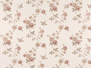 Blush Rose Floral Mural sample