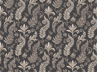 Charcoal Fern Botanical Mural design